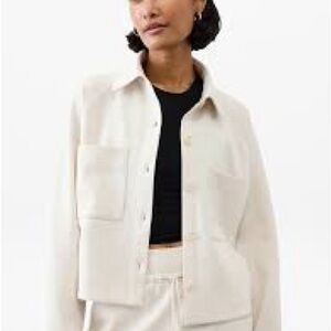Athleta Allure Shirt Jacket In Bone XL